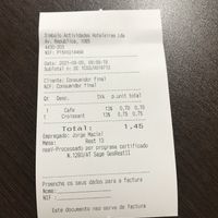 Costs at Confeitaria Símbolo in Vila Nova De Gaia