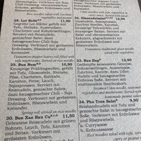menu  at GAO Vegan in Leipzig