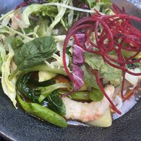 Vegane Garnelen mit Udon Nudeln   at GAO Vegan in Leipzig