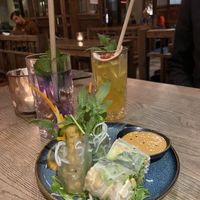 Summer rolls, house made soda   at GAO Vegan in Leipzig