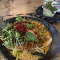 Veganes Udon Curry mit Seitan  at GAO Vegan in Leipzig