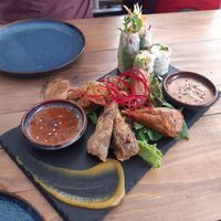 Leckere aber etwas teure Vorspeisenplatte für 2 at GAO Vegan in Leipzig