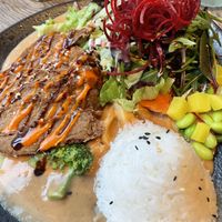 Duck in Peanut Saucee  at GAO Vegan in Leipzig