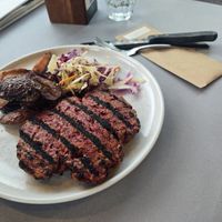 Steak as it came at Moku Bar + Grill in Cairns