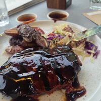 Sauces added at Moku Bar + Grill in Cairns