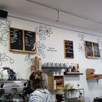 Coffee shop choices at Josie Factory in Bayonne