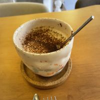 Almond milk with chocolate  at Noon Good Food in Urla