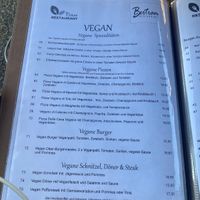 Vegan menu    at Bio-Restaurant Bertram in Wilhelmshaven