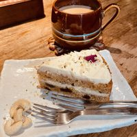 Carrot cake and chai  at Magokoro in Kamakura
