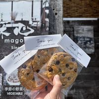 Vegan choc chip cookies   at Magokoro in Kamakura