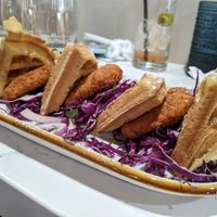 vegan chicken and waffles 9/10 at Good Morning in Las Vegas