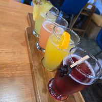 Mimosa flight at Good Morning in Las Vegas
