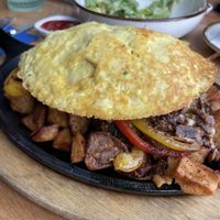 Just Egg vegan omlet (breakfast skillet)  at Good Morning in Las Vegas