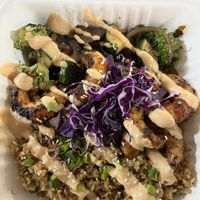 Konjac Root “Shrimp” Plate  at Hippie Hibachi in Atlanta