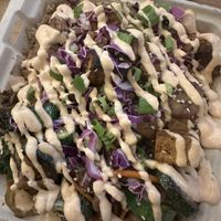 Tofu and mushroom  at Hippie Hibachi in Atlanta