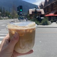 Iced oat latte 12oz  at Whitebark Cafe in Banff