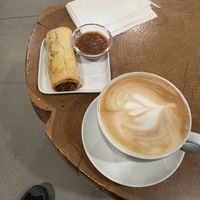 Rolo de quinoa e cogumelos 😋  at Whitebark Cafe in Banff