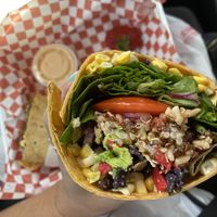 southwest wrap at Juicy's Wellness Cafe in Cookeville