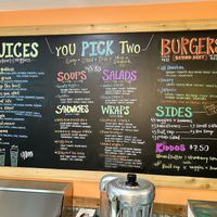 The options !!!  at Juicy's Wellness Cafe in Cookeville