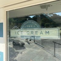 Business name at Lulworth Estate Ice Cream Parlour in Wareham