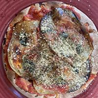 Pizza parmiveg at Elisir in Castiglione Olona