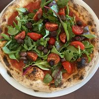 Pizza vegana at Elisir in Castiglione Olona