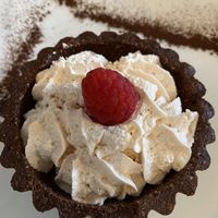 Crostatina vegana at Elisir in Castiglione Olona