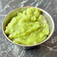 Mushy peas  at Neptune Fish Restaurant in Seahouses