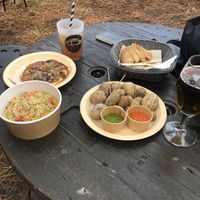 Everything that was vegan that day  at Chiringuito PataPalo in Arousa