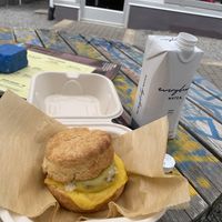 Breakfast sandwich   at Guerilla Bizkits in Nashville