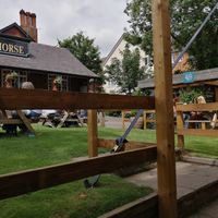 Outside at The White Horse in Birstall