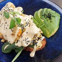 Vegan Eggs Benedict at Eighty/twenty in Belconnen