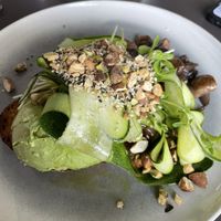 Smashed Avo with mushrooms  at Eighty/twenty in Belconnen