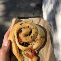 Tomatoes and olives  at Panadería y Pastelería Pan & Paz - Maybe closed in Vina Del Mar