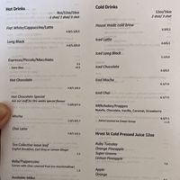 Drinks menu  at Enoki Coffee & Co in Stafford Heights