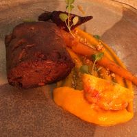 Seitan maison et son accompagnement   at A La Chaume de mon Pere in Gerardmer