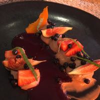 Crème et fruits frais  at A La Chaume de mon Pere in Gerardmer