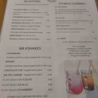 Hot drinks with plant milks available at Cafe Tengo in St Austell