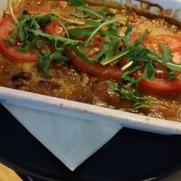 Vegan lasagne at Mokkabar in Roeselare