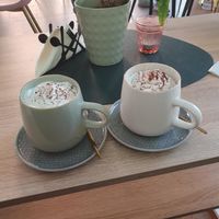 Vegan hot chocolate at Fit Cake in Kolobrzeg