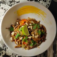 Tagliolini di soia con tofu affumicato, arachidi e lime at MartySpicy in Udine