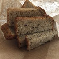 Homemade seed wholemeal bread  at Integraldo in Majano