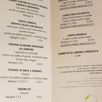 I dessert at Integraldo in Majano