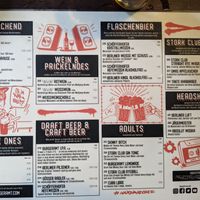 Drink menu at Burgeramt in Berlin