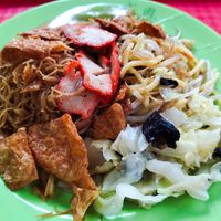 Bee hoon mee set at Gan En 感恩素食 in Central Singapore
