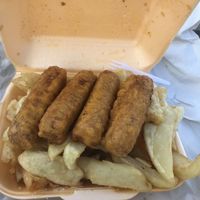 Sausage Supper at The West End Cafe in Isle Of Bute