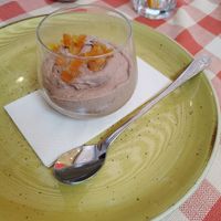 Vegan chocolate mousse at Stég Pub Pizzéria in Tihany