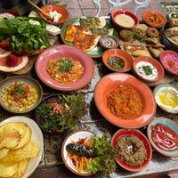 Breakfast (vegan and vegetarian )  at Arada Cafe in Istanbul