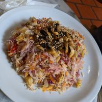 Fideos de arroz y verduras salteadas at Abuela Pan in Buenos Aires