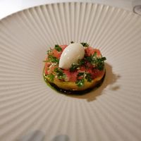 Melonensalat mit feta mal anders at Restaurant Sorriso in Frankfurt